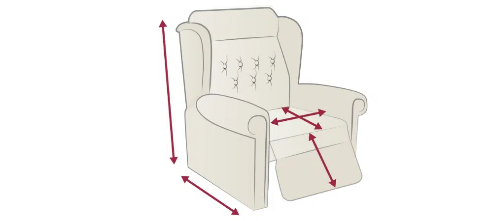 riser recliner chair sizing